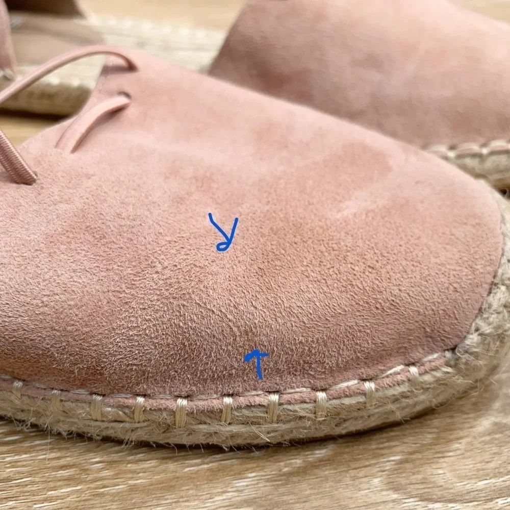 Eileen Fisher Suede Espadrilles Shoes 10 Zippered Jute D'Orsay Lee